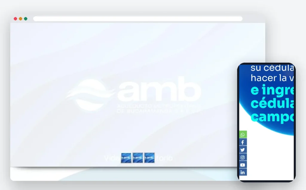 Sitio web de Tótem de autoservicio AMB — ADN Digital