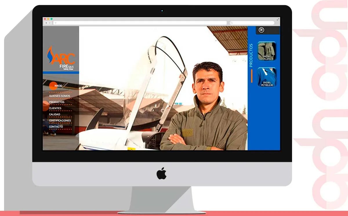 Sitio web Arcfire desarrollado por ADN Digital