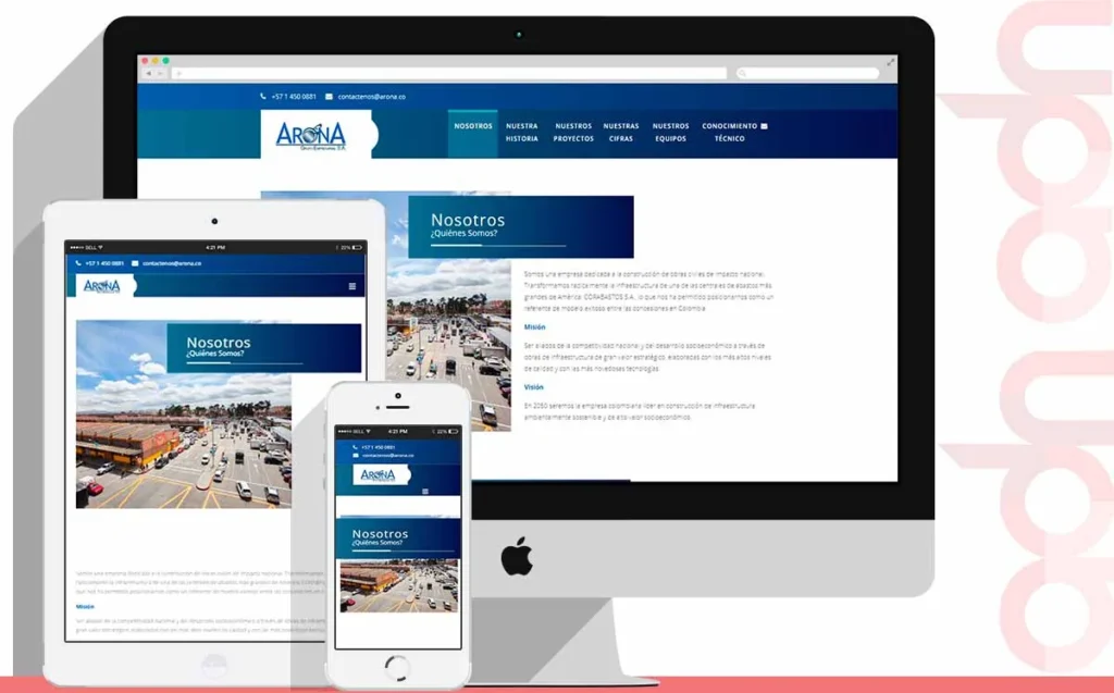 Sitio web Arona desarrollado por ADN Digital