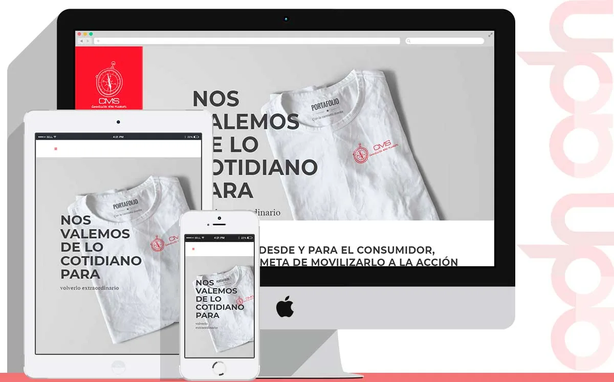 Sitio web CMS Comunicaciones desarrollado por ADN Digital