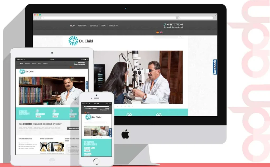 Sitio web Dr. Child desarrollado por ADN Digital