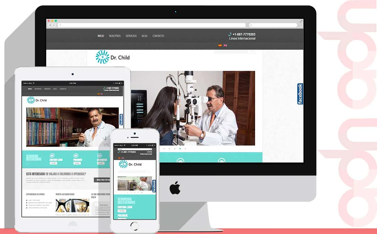 Sitio web Dr. Child desarrollado por ADN Digital