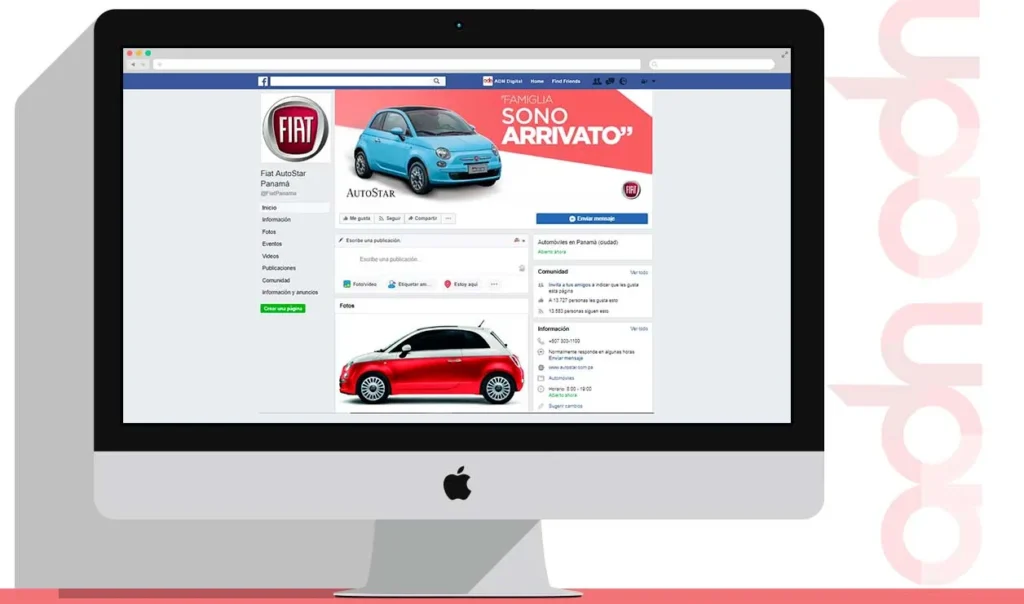 Redes sociales de Fiat Panamá administradas por ADN Digital