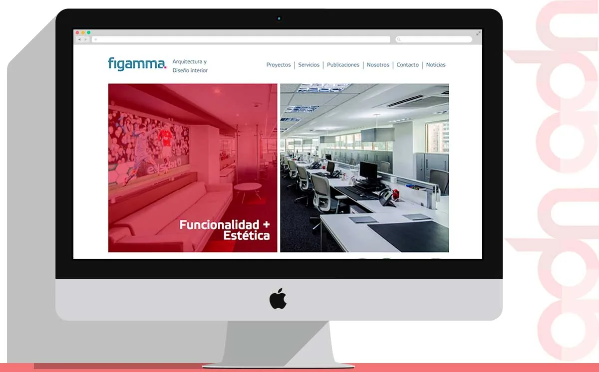 Sitio web Figamma desarrollado por ADN Digital