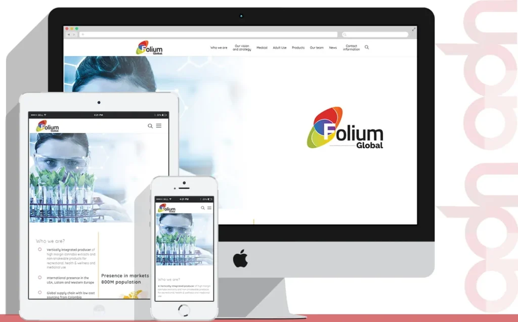 Sitio web Foliumed desarrollado por ADN Digital