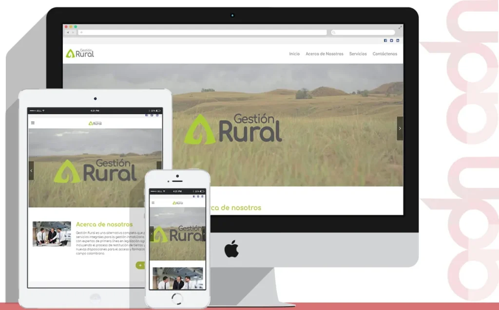 Sitio web Gestión Rural desarrollado por ADN Digital