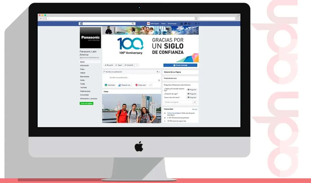 Redes sociales de Panasonic Latíno América administradas por ADN Digital