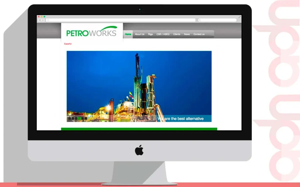Sitio web PetroWorks desarrollado por ADN Digital