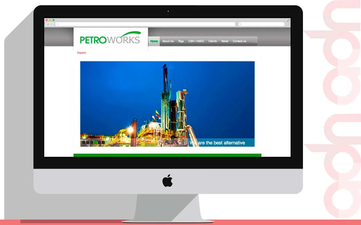 Sitio web PetroWorks desarrollado por ADN Digital