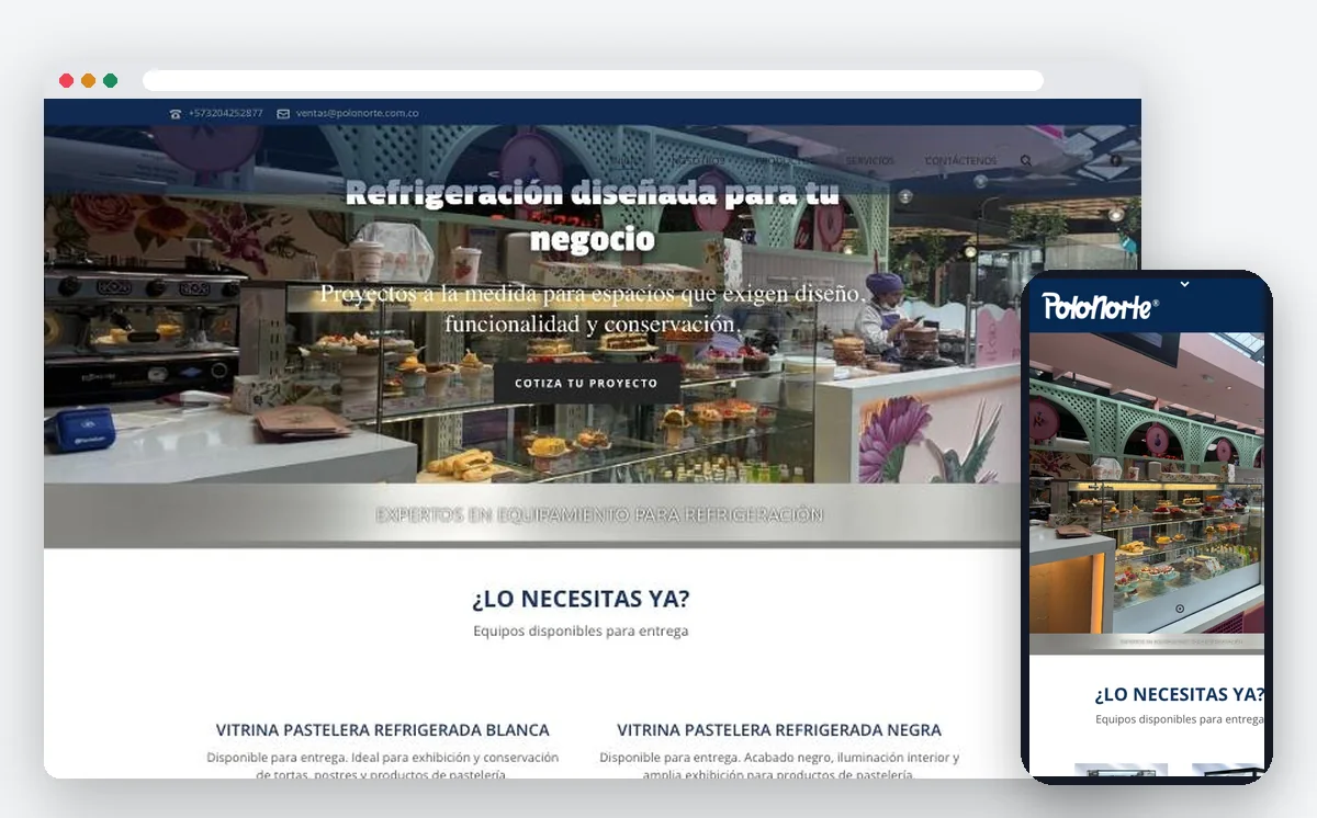 Sitio web de polo-norte-refrigeracion — ADN Digital