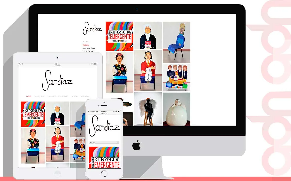 Sitio web Sandiaz desarrollado por ADN Digital