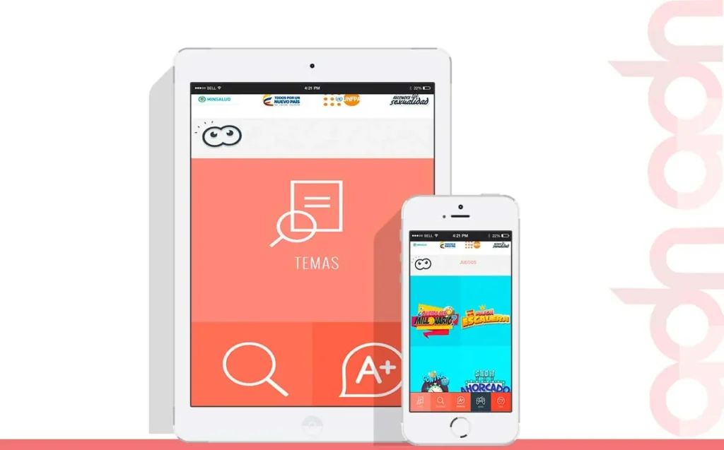 Aplicación móvil SexualiApp desarrollado por ADN Digital