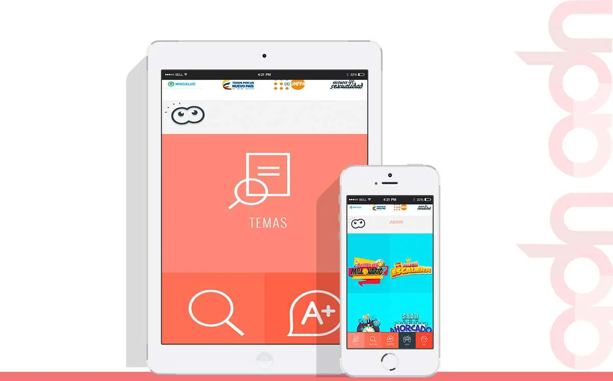 Aplicación móvil SexualiApp desarrollado por ADN Digital