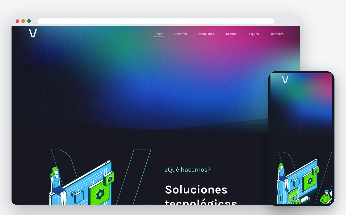 Sitio web de Vertebra — ADN Digital