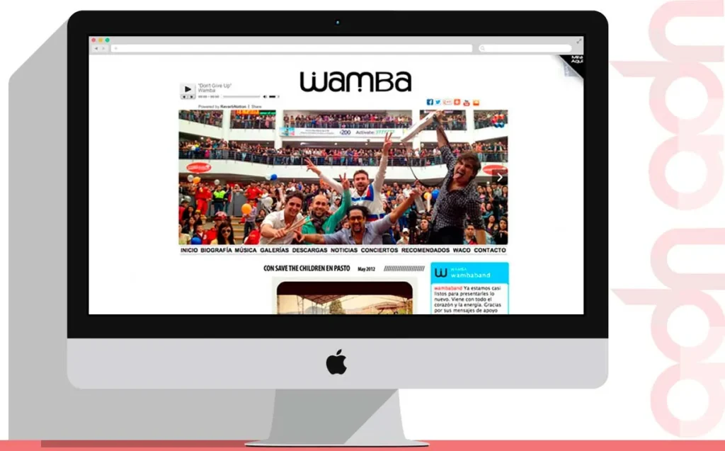 Sitio web Wamba desarrollado por ADN Digital