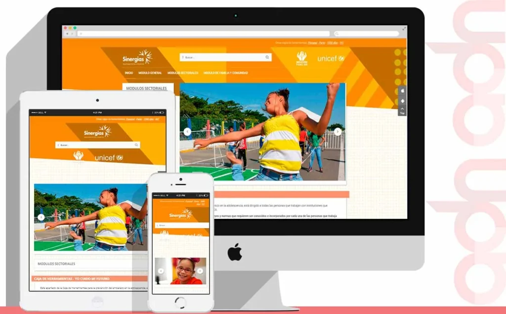 Sitio web Yo Cuido mi Futuro desarrollado por ADN Digital
